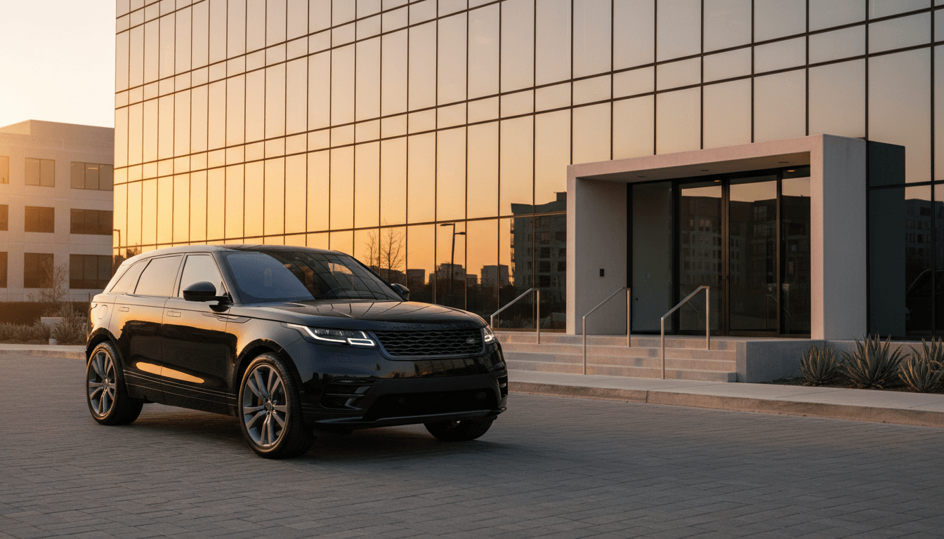 Black SUV with clean lines